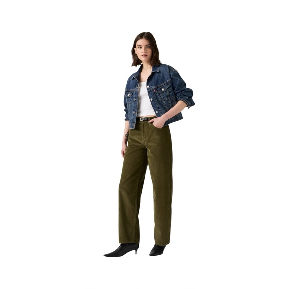 Levi’s Premium Baggy Dad Ivy Green Corduroy Pants